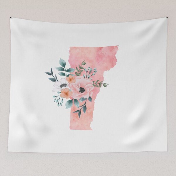 Item preview, Watercolor Floral Vermont designed and sold by randrgiftshop.
