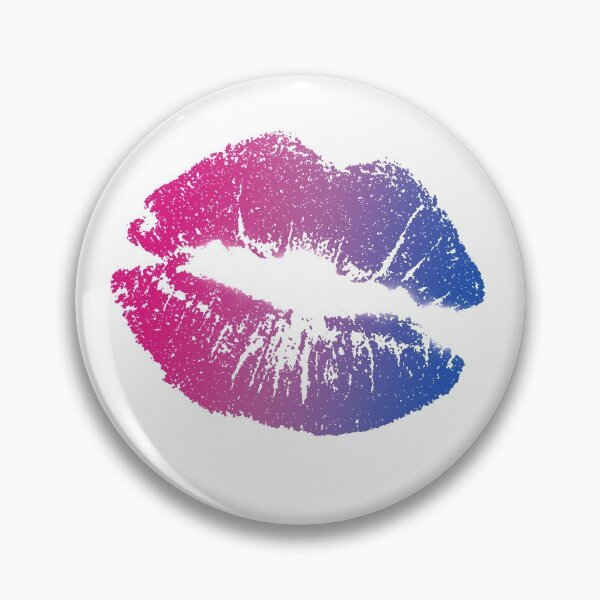 Item preview, Bi Flag Ombre Kiss designed and sold by SantaLisaPier.