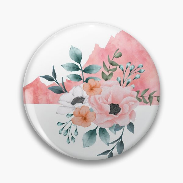 Item preview, Watercolor Floral Virginia designed and sold by randrgiftshop.