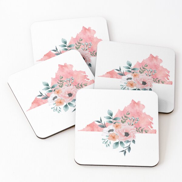 Item preview, Watercolor Floral Virginia designed and sold by randrgiftshop.