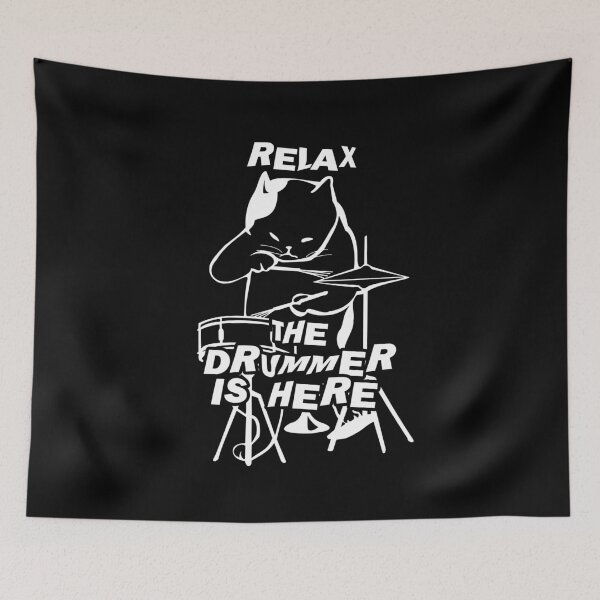 Item preview, Cool Cat Drummer designed and sold by cannevas.