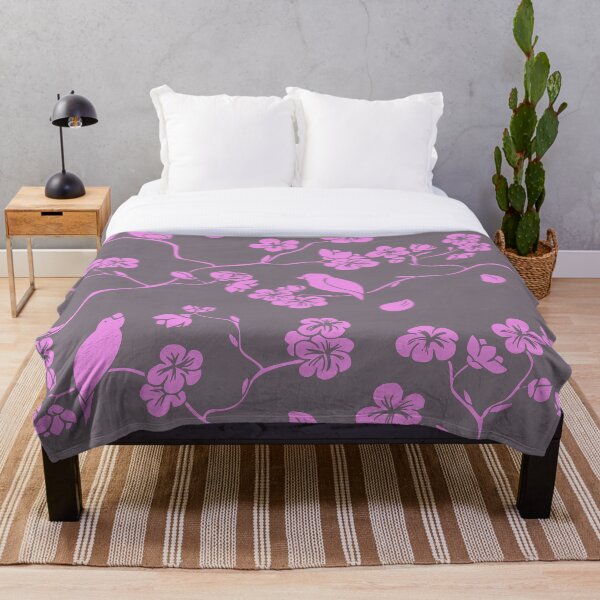 Item preview, New pink cherry blossom minimalistic pattern plate design  designed and sold by Japanculture.