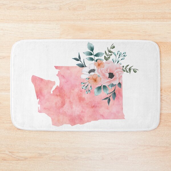 Item preview, Watercolor Floral Washington designed and sold by randrgiftshop.
