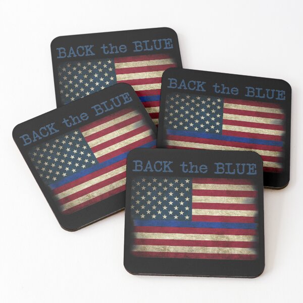 Item preview, Back the Blue Grunge designed and sold by Tonia Henry.