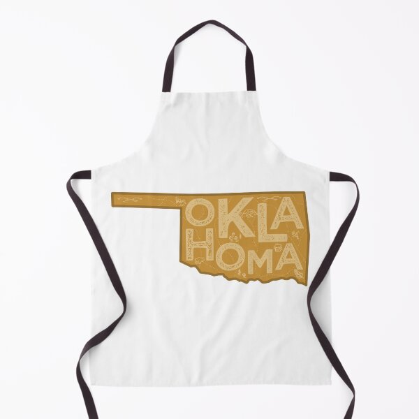 Item preview, Oklahoma Map Typography Brown designed and sold by HelloGentry.