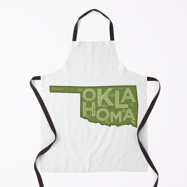 Item preview, Oklahoma Map Typography Green designed and sold by HelloGentry.