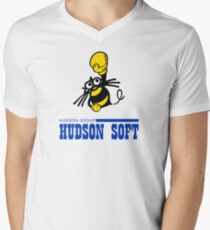 Hudson Soft Boxing Bee Logo Men's V-Neck T-Shirt