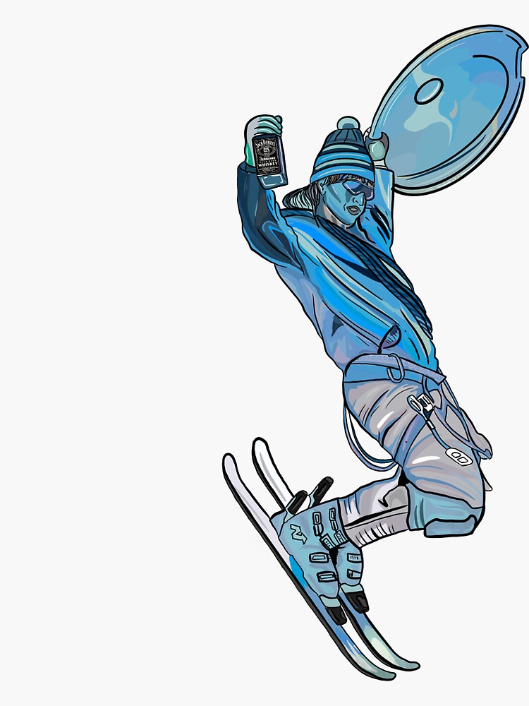 "Shane McConkey Saucer Boy" Sticker for Sale by Dailydoseofann Redbubble