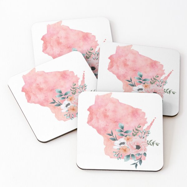Item preview, Wisconsin Home Watercolor Floral designed and sold by randrgiftshop.