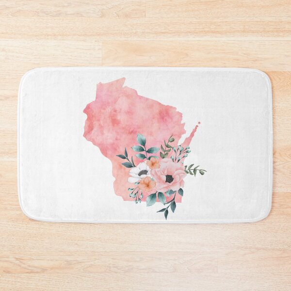 Item preview, Wisconsin Home Watercolor Floral designed and sold by randrgiftshop.