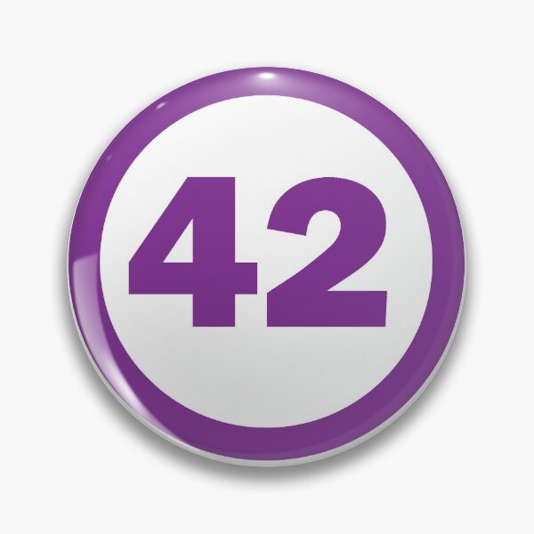 Item preview, 42 in Circle Purple designed and sold by Getonboardman.