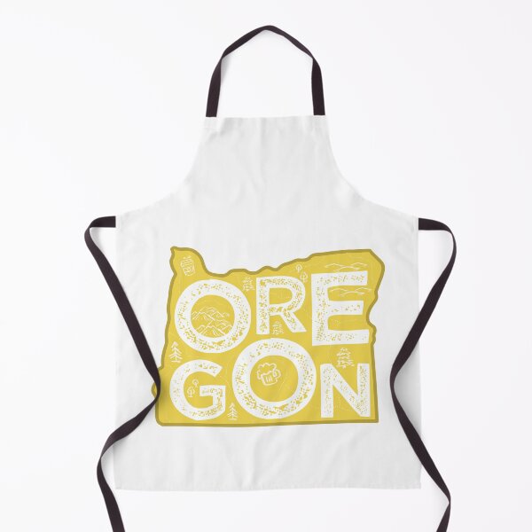Item preview, Oregon Map Typography Gold designed and sold by HelloGentry.
