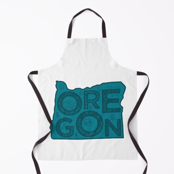 Item preview, Oregon Map Typography Navy designed and sold by HelloGentry.