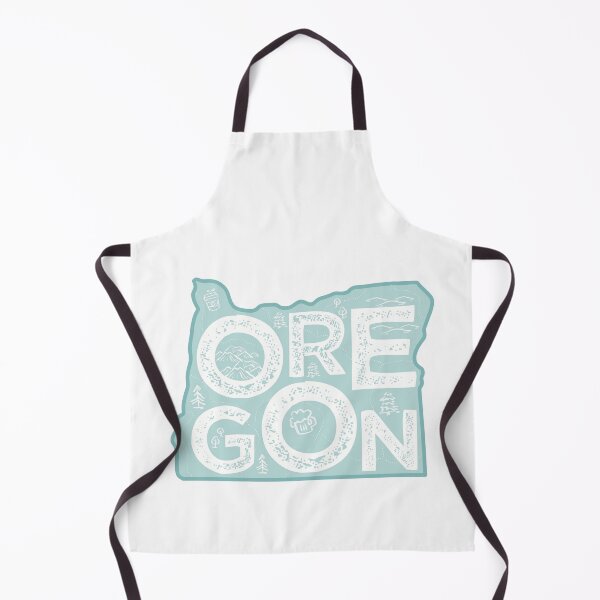 Item preview, Oregon Map Typography Blue designed and sold by HelloGentry.