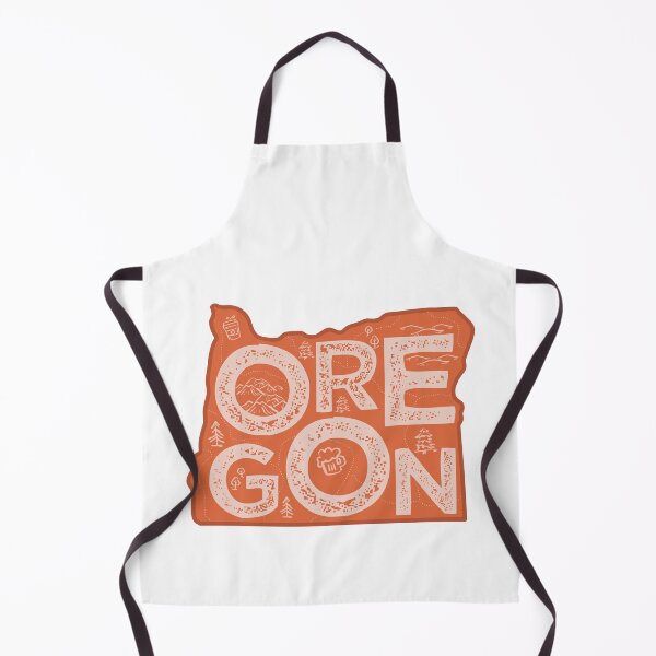 Item preview, Oregon Map Typography Red designed and sold by HelloGentry.