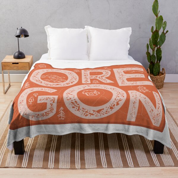 Item preview, Oregon Map Typography Red designed and sold by HelloGentry.