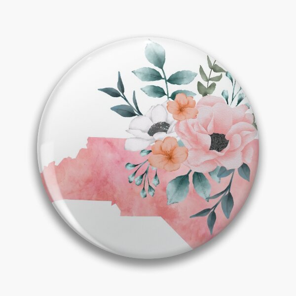 Item preview, North Carolina Watercolor Floral designed and sold by randrgiftshop.