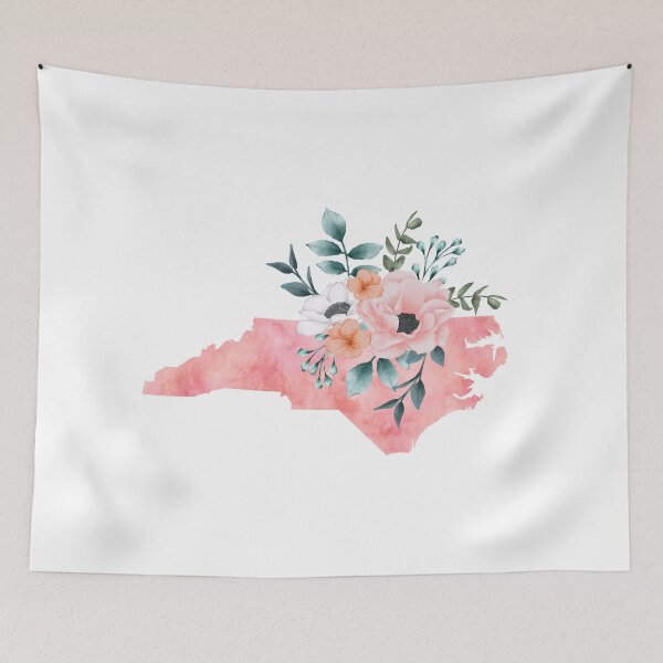 Item preview, North Carolina Watercolor Floral designed and sold by randrgiftshop.