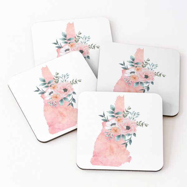 Item preview, New Hampshire Watercolor Floral designed and sold by randrgiftshop.
