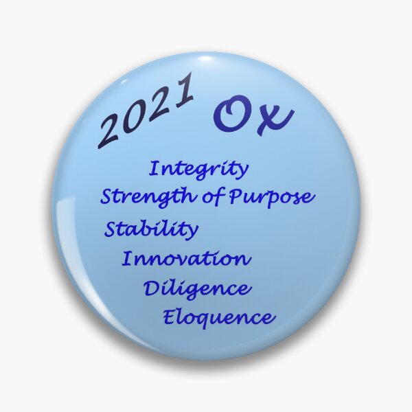 Item preview, 2021 Year of the Ox - Blue - Text Only designed and sold by KLP-Magick.