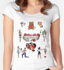Valentine's Day Women's Fitted Scoop T-Shirt