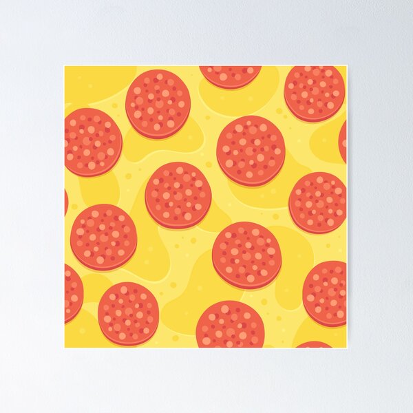 Item preview, Pepperoni Cheese Pizza Pie Pattern designed and sold by Spaceshipsells.