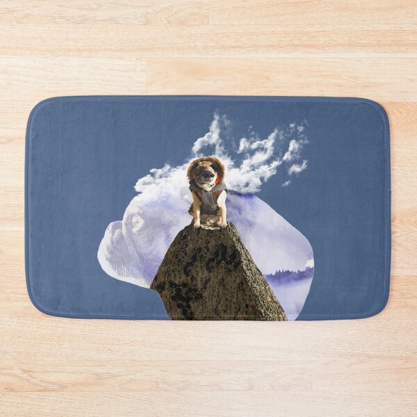Item preview, Flat Faced Pug Loves Pointy Peaks (Without Text) designed and sold by pugventurephoto.