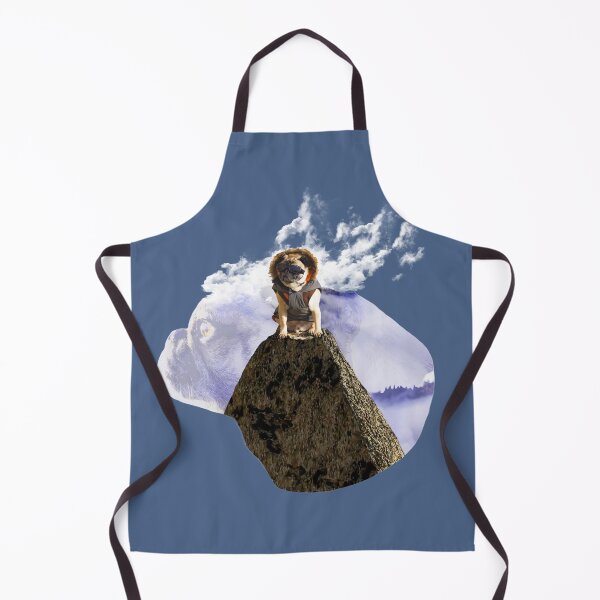 Item preview, Flat Faced Pug Loves Pointy Peaks (Without Text) designed and sold by pugventurephoto.