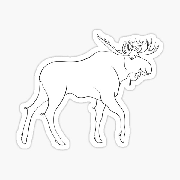 Elk / Moose Sticker