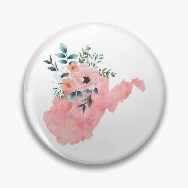 Item preview, West Virginia Watercolor Floral designed and sold by randrgiftshop.