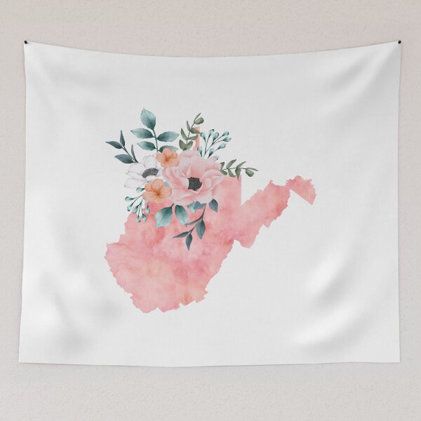 Item preview, West Virginia Watercolor Floral designed and sold by randrgiftshop.