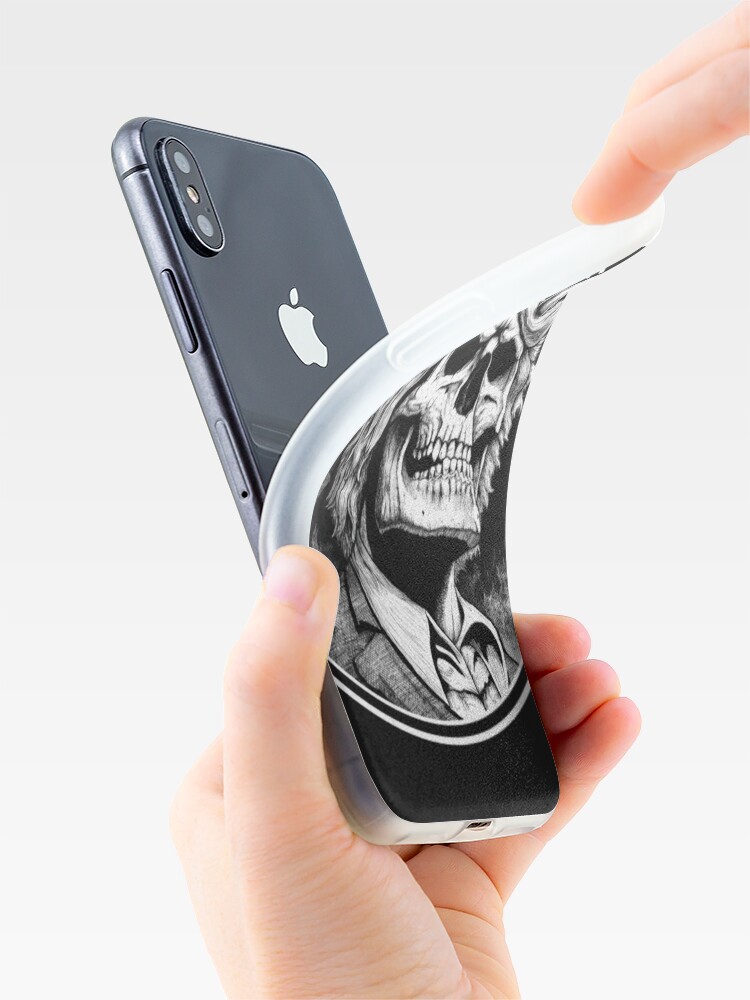 Discover Angus Young Devil skull iPhone Case