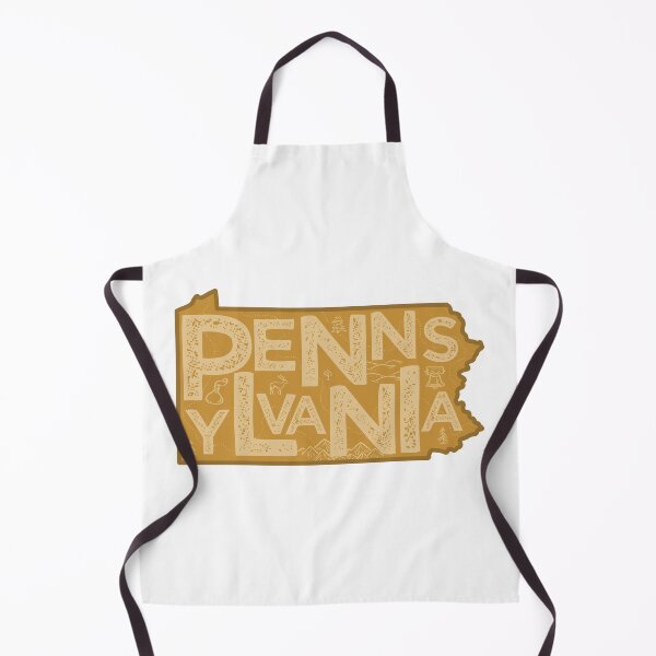 Item preview, Pennsylvania Map Typography Brown designed and sold by HelloGentry.