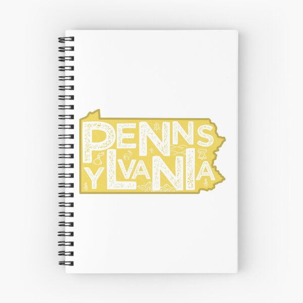Item preview, Pennsylvania Map Typography Gold designed and sold by HelloGentry.