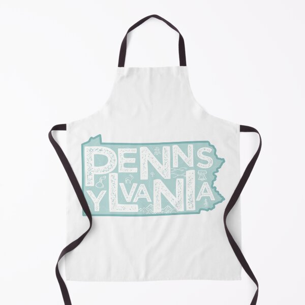 Item preview, Pennsylvania Map Typography Blue designed and sold by HelloGentry.