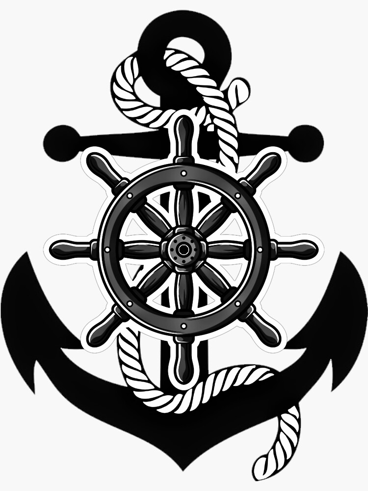 "Anchors Away!" Sticker by kaiserblade2 Redbubble