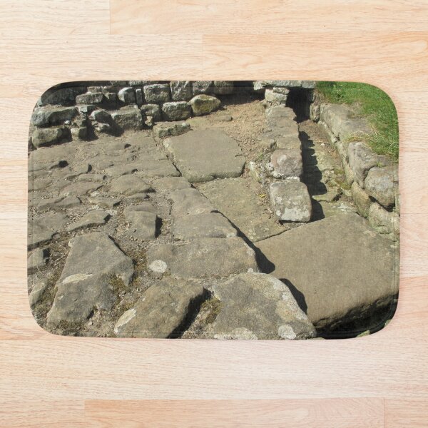 M.I. #110 |☼| Rocks And Bricks - Shot 12 (Hadrian's Wall) Bath Mat