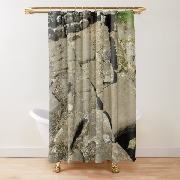 M.I. #110 |☼| Rocks And Bricks - Shot 12 (Hadrian's Wall) Shower Curtain