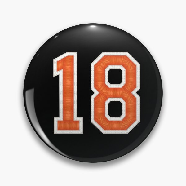 Item preview, Sports Number 18 Jersey eighteen Orange designed and sold by elhefe.