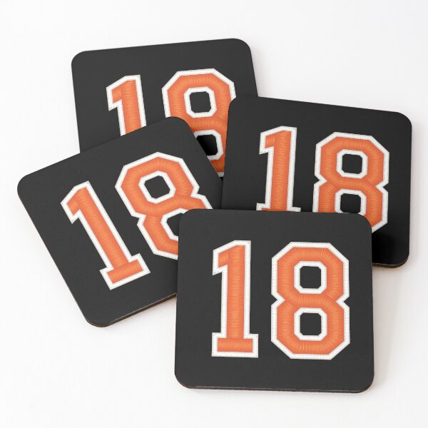 Item preview, Sports Number 18 Jersey eighteen Orange designed and sold by elhefe.