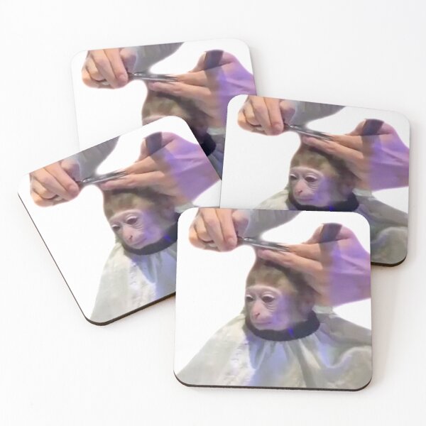 Item preview, Monkey Getting A Haircut - Monkey Monke Haircut designed and sold by bubbliorno.