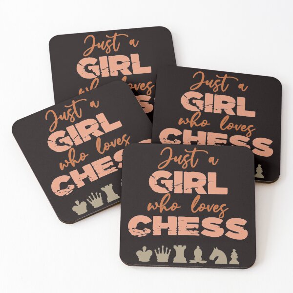 Item preview, Just A Girl Who Loves Chess - Funny Chess Humor and Text Effects Gift Idea designed and sold by leo121687.