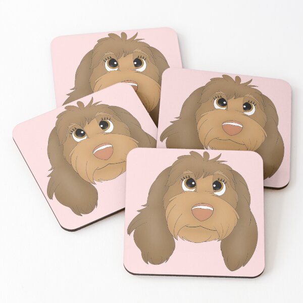 Item preview, Cartoony Cockapoo Head Illustration  designed and sold by pawtraitdreams.