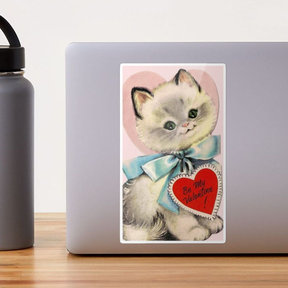 ICON SIZE - Valentine's Day Stickers - Snowball The Cat - [112