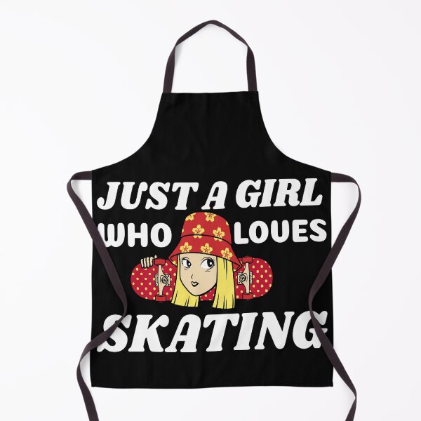 Item preview, Just A Girl Who Loves Skating designed and sold by YueHeng Creates ⭐⭐⭐⭐⭐.