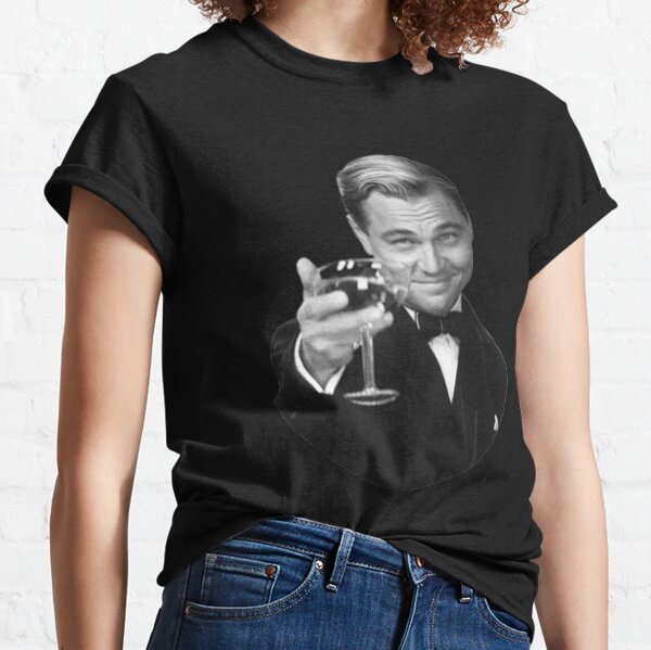 The Great Gatsby Jay Gatsby Leonardo DiCaprio meme bw Classic T-Shirt