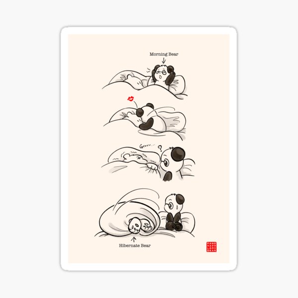 Morning Bear Sticker