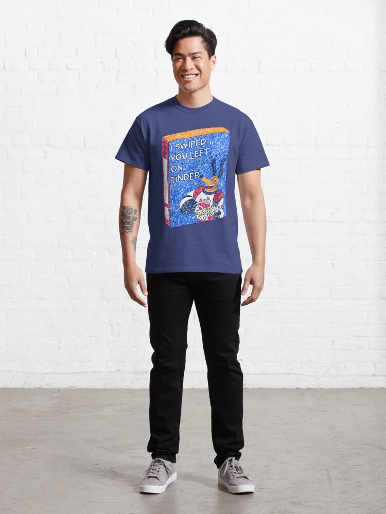 Alternate view of I Swiped You Left on Tinder (Black) Classic T-Shirt