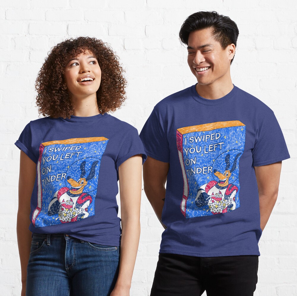 I Swiped You Left on Tinder (Black) Classic T-Shirt