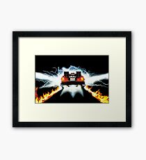 BTF - Delorean Framed Print